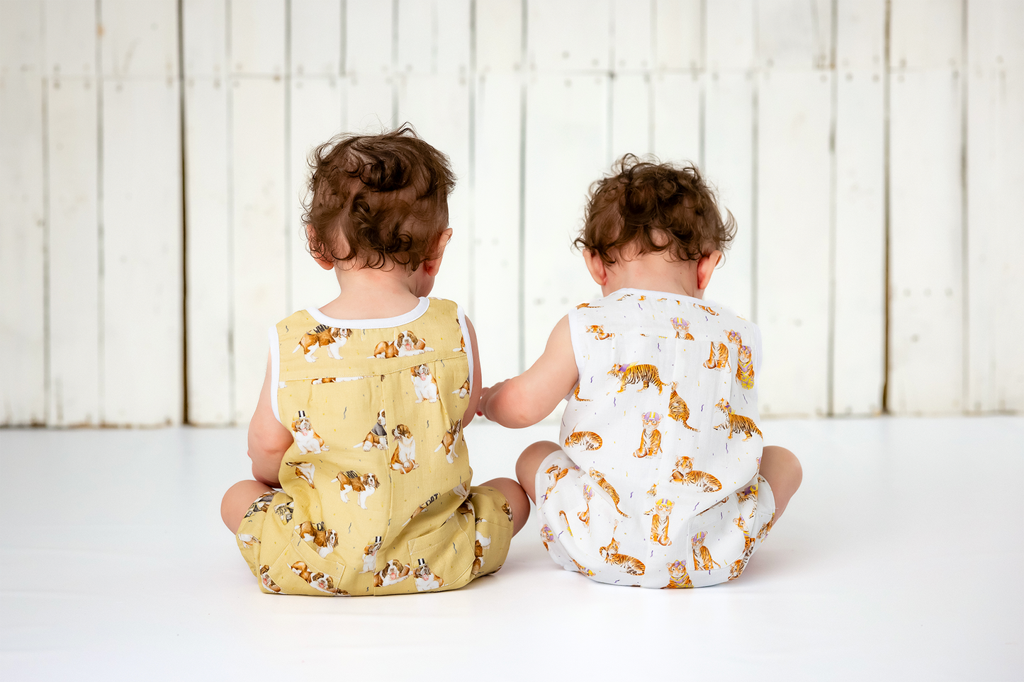 New Orleans Saints Organic Muslin Shortalls