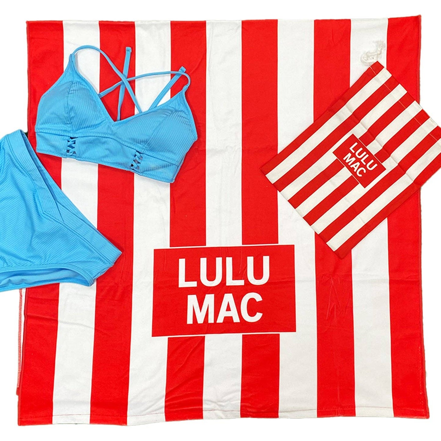 Lulu Mac Darby Beach Towel in Red