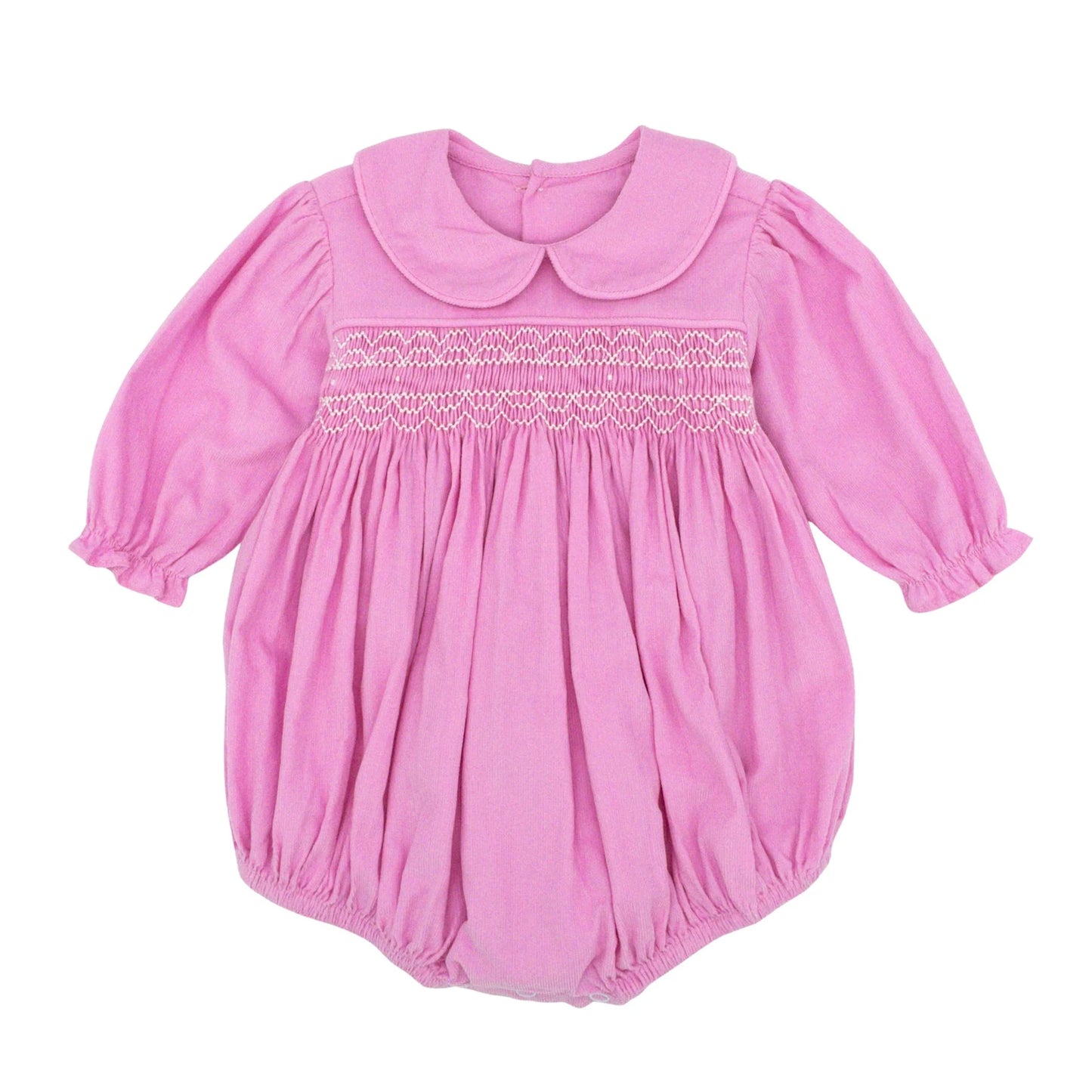 Corduroy Frances Bubble with Hand-smocking