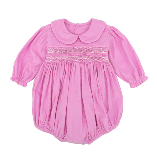 Corduroy Frances Bubble with Hand-smocking