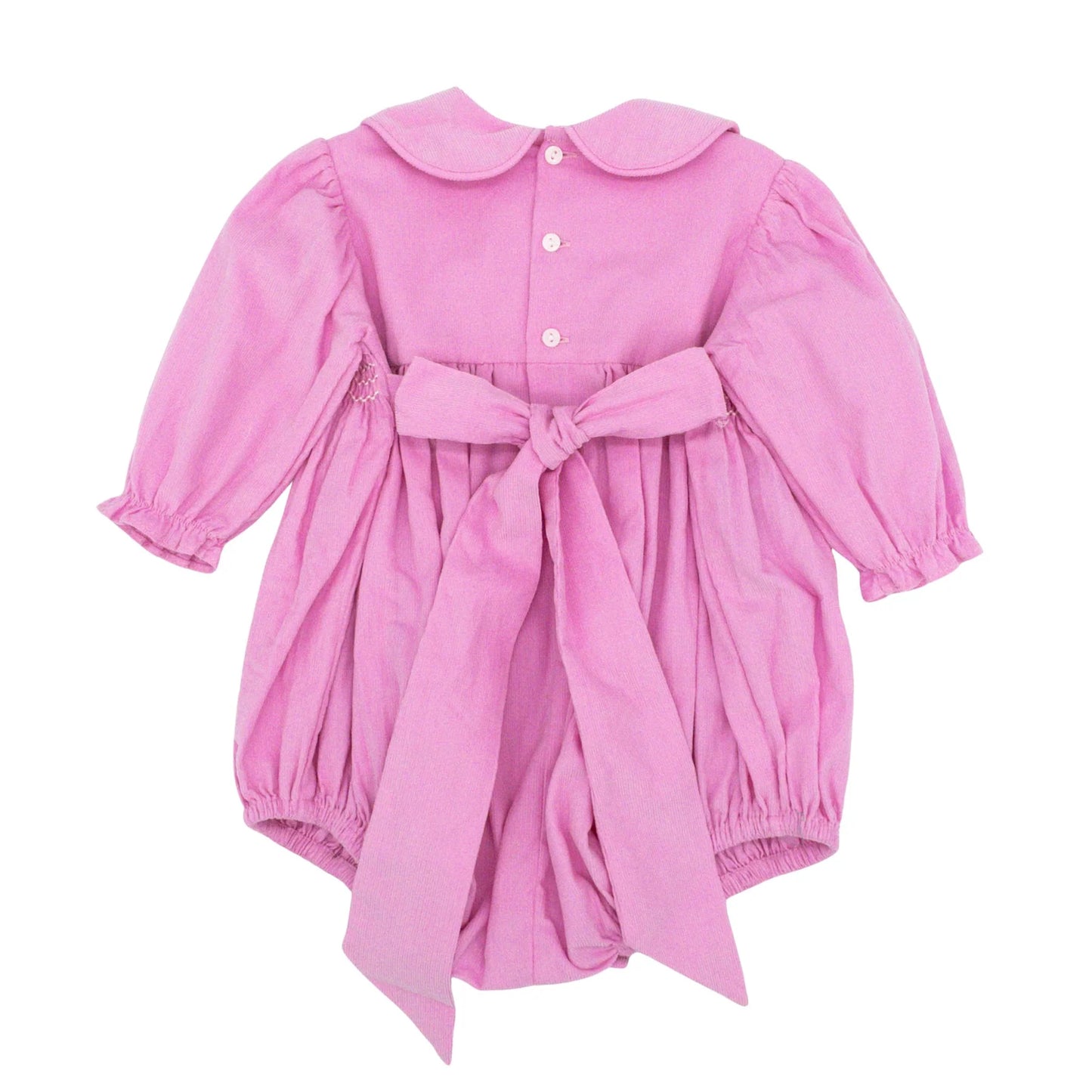 Corduroy Frances Bubble with Hand-smocking