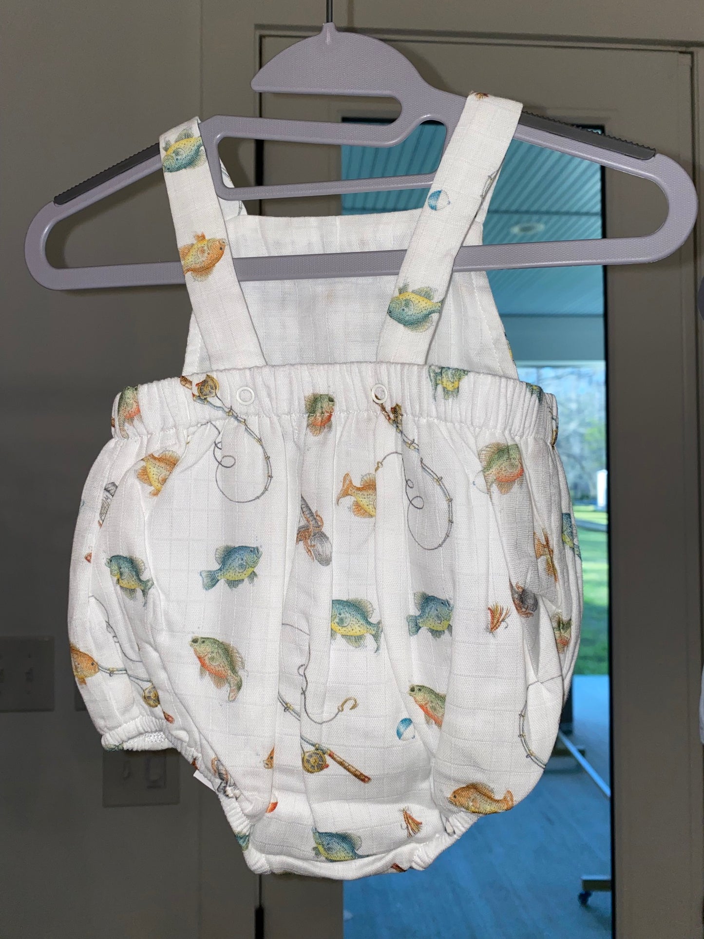 Gone Fishing Organic Muslin Shortall