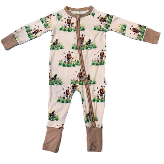 The Hunt- Lab Dogs, Ducks and Hunting Convertible Feet Pj's